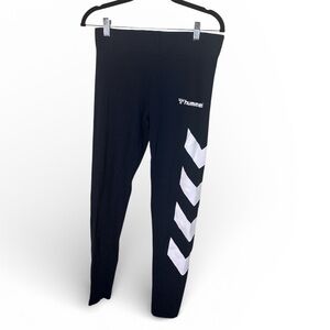 Hummel Navy and White Leggings XS Sporty Gym
